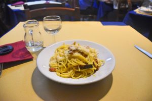 Dónde comer en Roma: pasta a la carbonara de 'La Vecchia Roma'