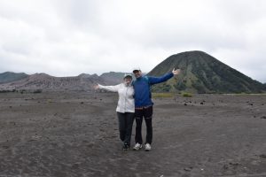 Parque Nacional del Bromo: el 'mar de arena' de tengger, una zona árida que rodea los volcanes.