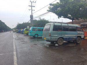 Cómo ir al Bromo: estación de furgonetas en Probolinggo
