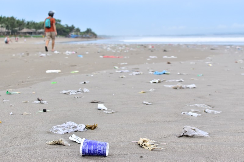 viajar sin plástico por el Sudeste Asiático: playa de bali