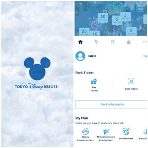 Aplicación móvil Disney Resort Tokyo