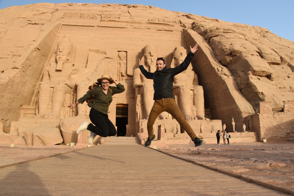 Viaje a Egipto por libre: saltando en Abu Simbel
