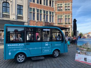 El vehículo eléctrico gratuito que recorre el centro de Gante