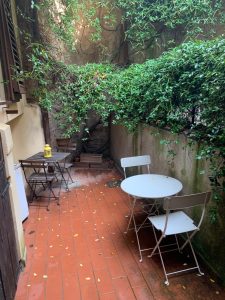 Patio de mi alojamiento en Florencia