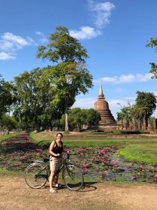 Recorriendo Sukhothai en bicicleta