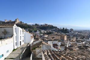 Dónde comer en Granada bien y barato: vistas de Granada y de la alhambra