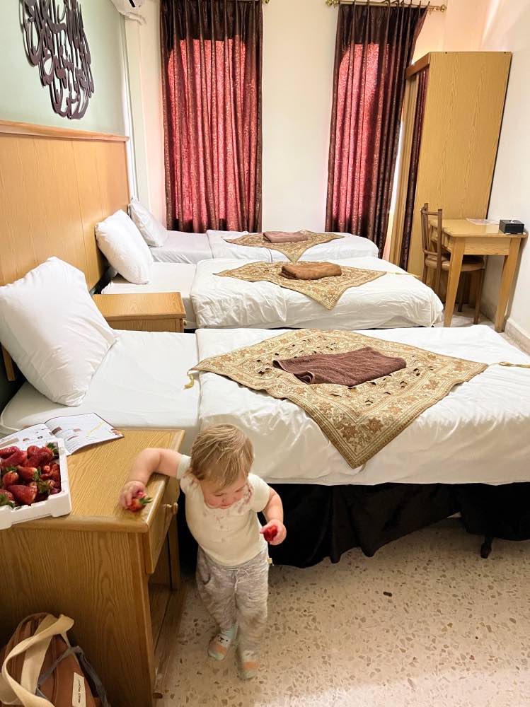 habitación triple - dónde dormir en Jordania