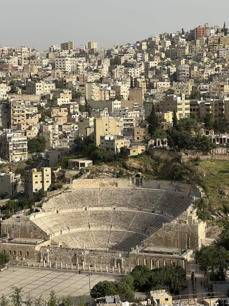 El teatro Romano visto desde la Ciudadela - qué ver en Ammán