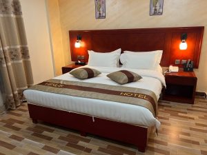 habitación doble en Wadi Musa - dónde dormir en Jordania