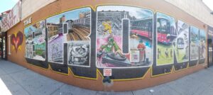 Graffiti de 'El Bronx' durante el Tour de los Contrastes