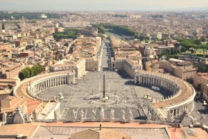 vistas cúpula San Pedro vaticano plaza