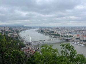 Vista del Río con los puentes y la ciudad a ambos lados.