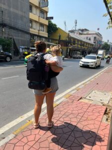 Esperando a un taxi