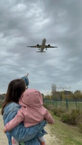 Volar con niños en avión