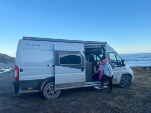 En nuestra furgoneta en Islandia