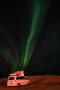 Auroras boreales en Islandia