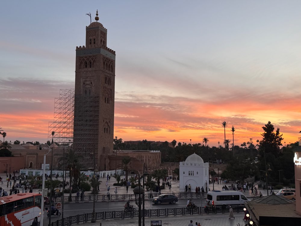 La mezquita al atardecer