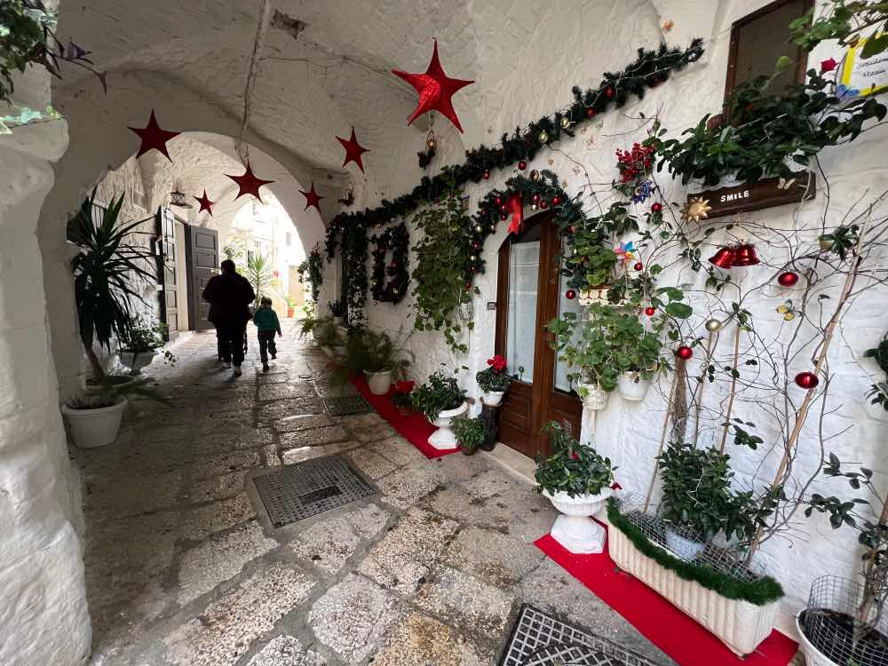 Cisternino en Navidad en Puglia